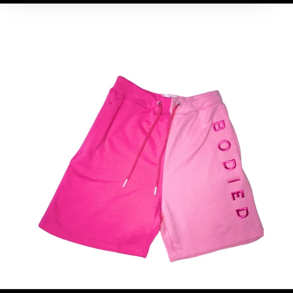 uptimum Bodifed 2 toned pink shorts w/ drawstring